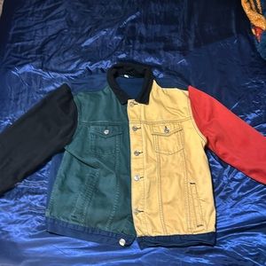 Multicolor PACSUN jacket Large Denim.